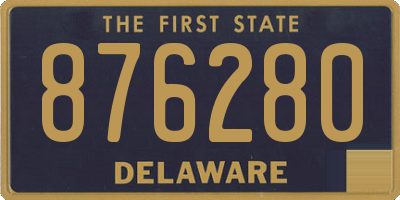 DE license plate 876280