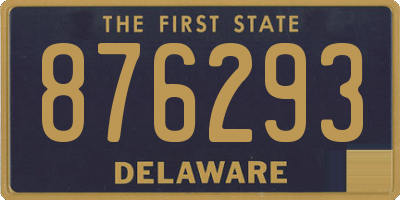 DE license plate 876293