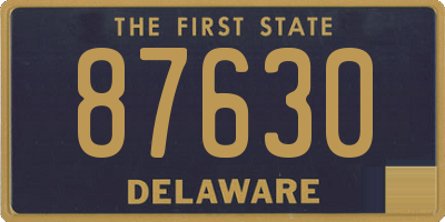 DE license plate 87630