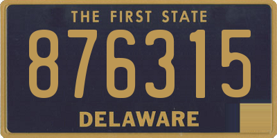 DE license plate 876315