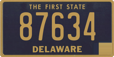 DE license plate 87634
