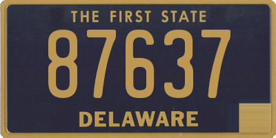 DE license plate 87637