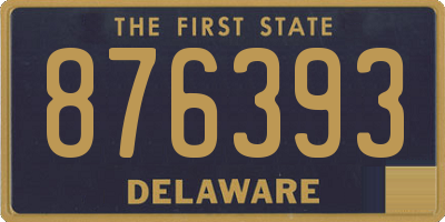 DE license plate 876393