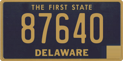 DE license plate 87640