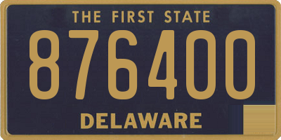 DE license plate 876400