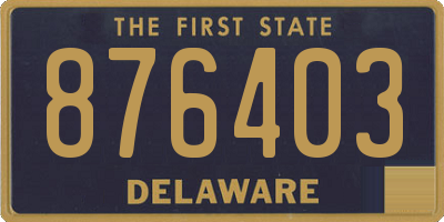 DE license plate 876403