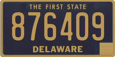 DE license plate 876409