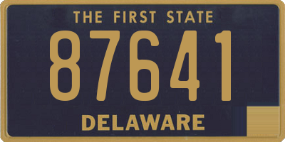 DE license plate 87641