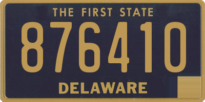 DE license plate 876410