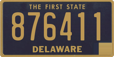 DE license plate 876411