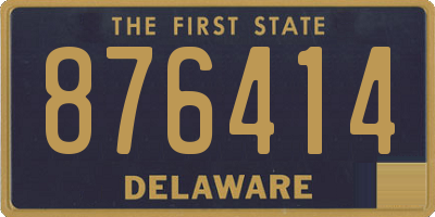 DE license plate 876414