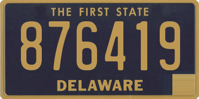 DE license plate 876419