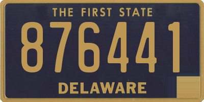 DE license plate 876441