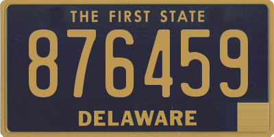 DE license plate 876459