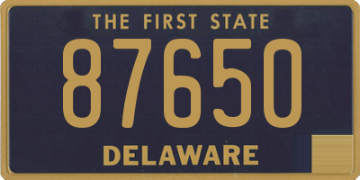 DE license plate 87650