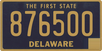 DE license plate 876500