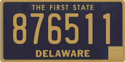 DE license plate 876511