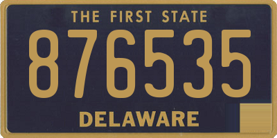 DE license plate 876535