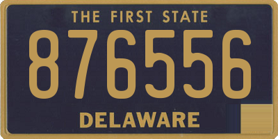 DE license plate 876556