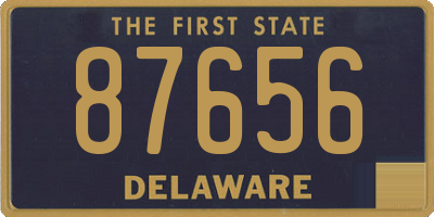 DE license plate 87656