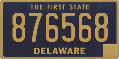 DE license plate 876568