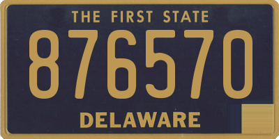 DE license plate 876570