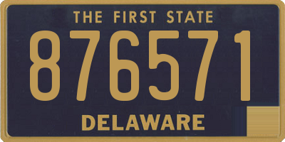 DE license plate 876571