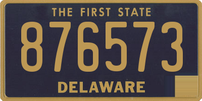 DE license plate 876573