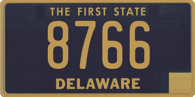 DE license plate 8766