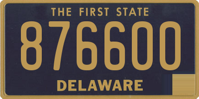 DE license plate 876600