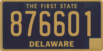 DE license plate 876601