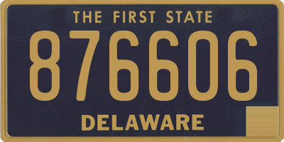 DE license plate 876606