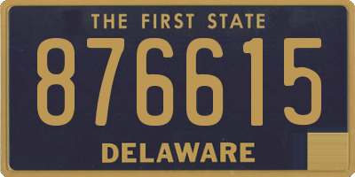 DE license plate 876615