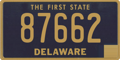 DE license plate 87662