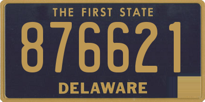 DE license plate 876621