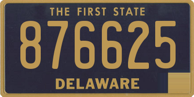 DE license plate 876625