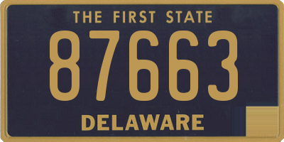 DE license plate 87663