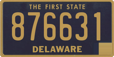 DE license plate 876631
