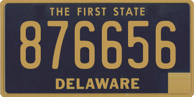 DE license plate 876656