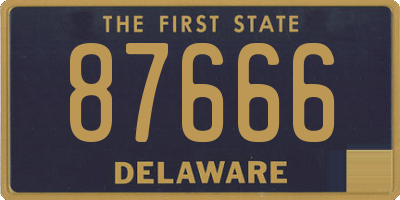 DE license plate 87666