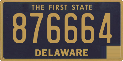 DE license plate 876664