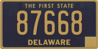 DE license plate 87668