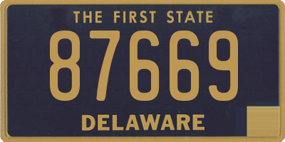 DE license plate 87669