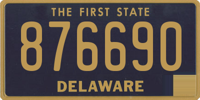 DE license plate 876690