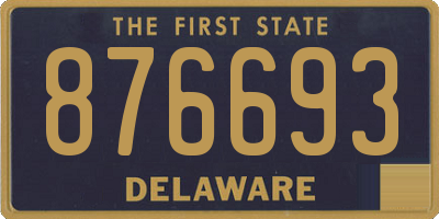 DE license plate 876693