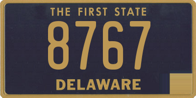 DE license plate 8767