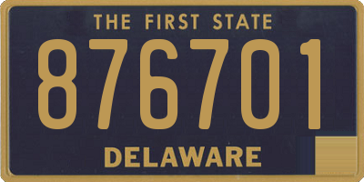 DE license plate 876701