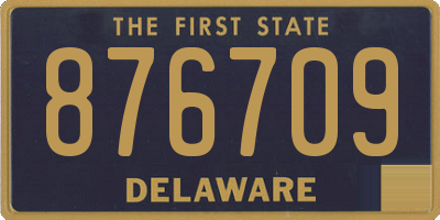 DE license plate 876709