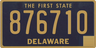 DE license plate 876710