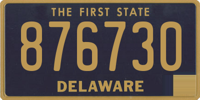 DE license plate 876730
